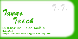 tamas teich business card